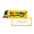 4 Pack Crayons w/ Yellow Box - Printed